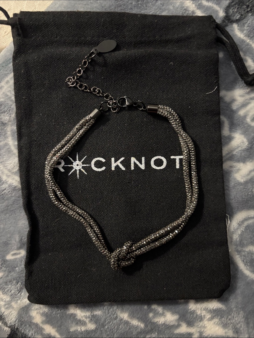 RockNook Gunmetal Knot Necklace - Women's Fashion Jewelry